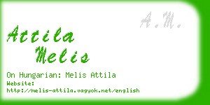 attila melis business card